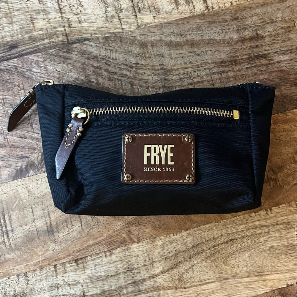 FRYE Ivy Cosmetic Pouch in Black.